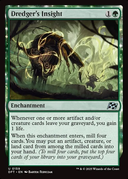 Dredger's Insight, Magic card DFT 159 — Aetherdrift set