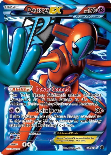 Deoxys-EX, Pokémon card PLF 111 — Plasma Freeze set