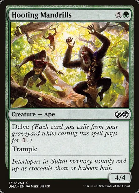 Hooting Mandrills, Magic card UMA 170 — Ultimate Masters set