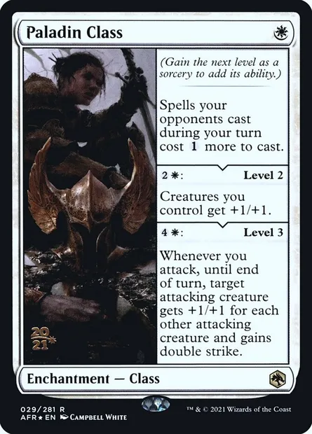 Paladin Class, Magic card PAFR 29s — Adventures in the Forgotten Realms Promos set
