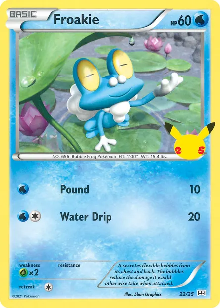 Grenousse, carte Pokémon MCD21 22 — extension Collection McDonald's 2021