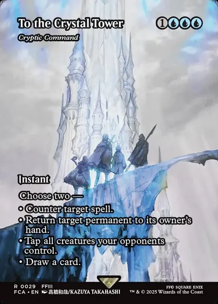 Commandement cryptique, carte Magic FCA 29 — extension Final Fantasy: Through the Ages