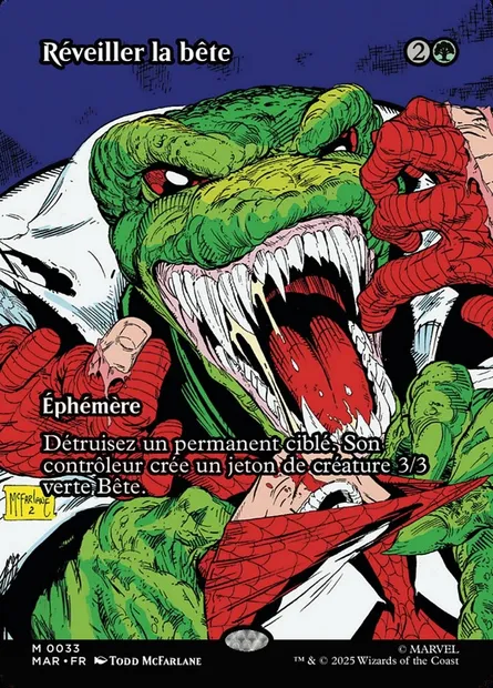 Réveiller la bête, carte Magic MAR 33 — extension Marvel Universe