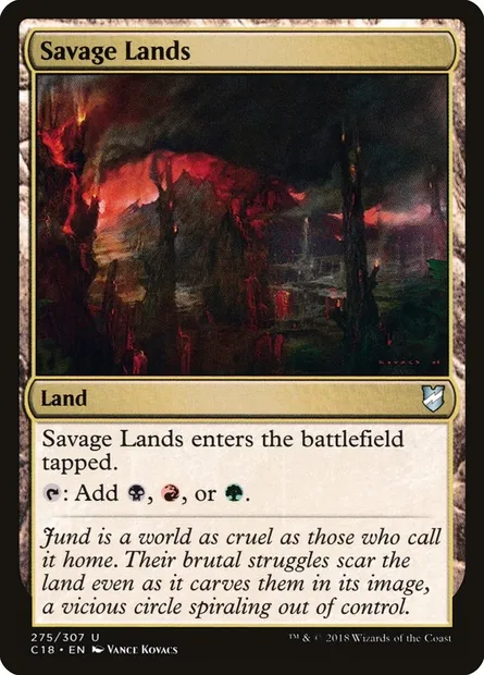 Savage Lands, Magic card C18 275 — Commander 2018 set