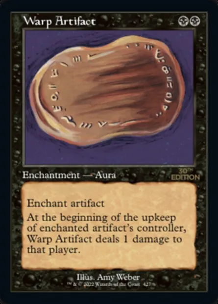 Warp Artifact, Magic card 30A 427 — 30th Anniversary Edition set