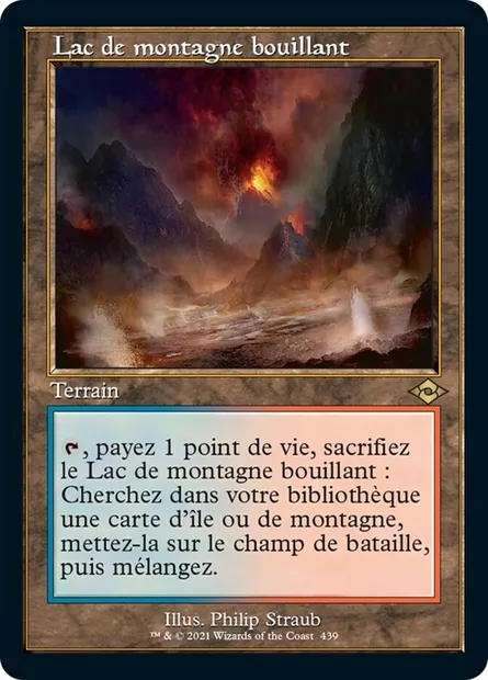 Lac de montagne bouillant, carte Magic MH2 439 — extension Horizons du Modern 2