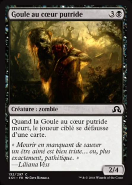 Goule au cœur putride, carte Magic SOI 132 — extension Ténèbres sur Innistrad