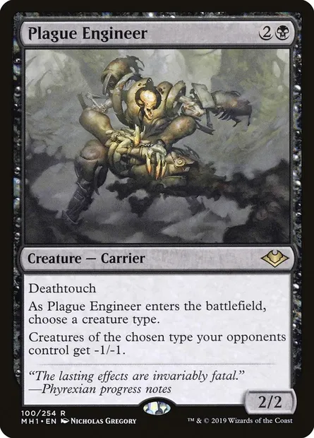 Plague Engineer, Magic card MH1 100 — Modern Horizons set