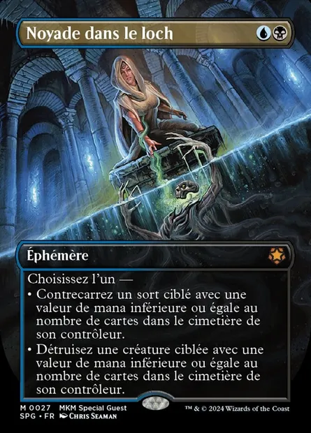Noyade dans le loch, carte Magic SPG 27 — extension Special Guests