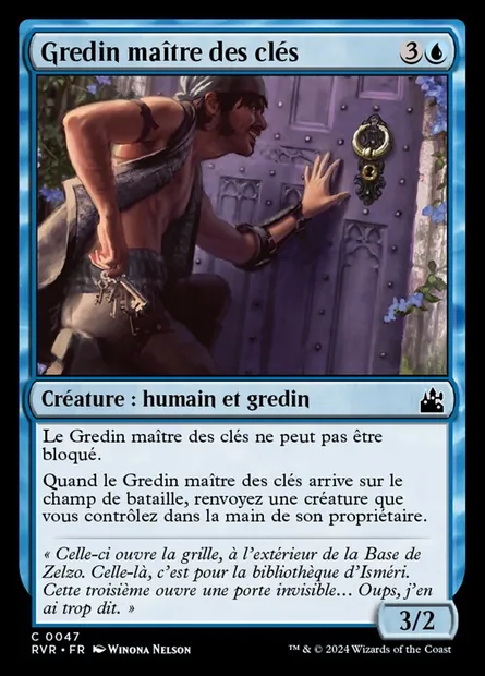 Gredin maître des clés, carte Magic RVR 47 — extension Ravnica Remastered