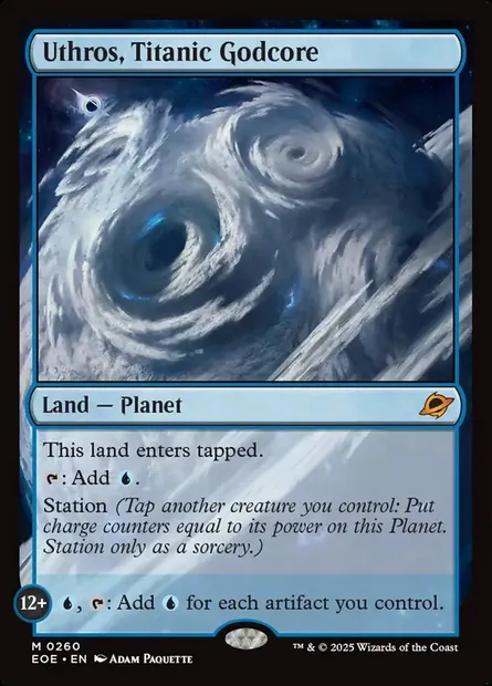 Uthros, Titanic Godcore, Magic card EOE 260 — Edge of Eternities set