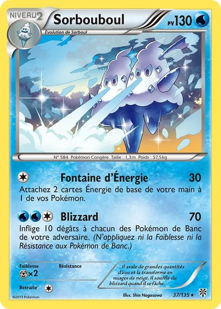 Sorbouboul, carte Pokémon PLS 37 — extension Tempète Plasma