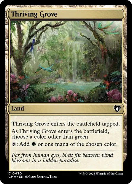 Thriving Grove, Magic card CMM 430 — Commander Masters set
