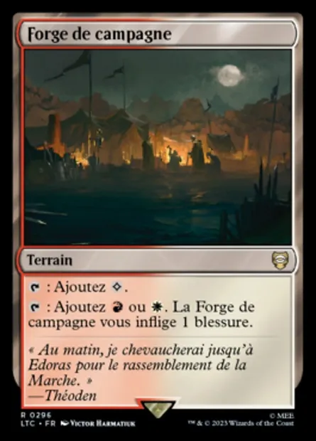 Forge de campagne, carte Magic LTC 296 — extension Tales of Middle-earth Commander