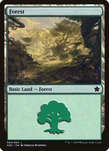 Forêt, carte Magic GN2 64 — extension Game Night 2019
