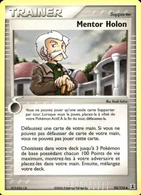 Mentor Holon, carte Pokémon DS 93 — extension EX Espèces Delta