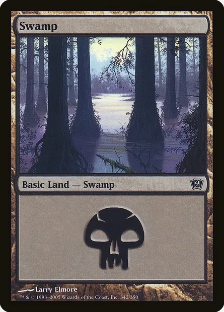 Swamp, Magic card 9ED 342★ — Ninth Edition set