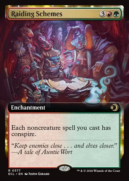Raiding Schemes, Magic card ECL 377 — Lorwyn Eclipsed set
