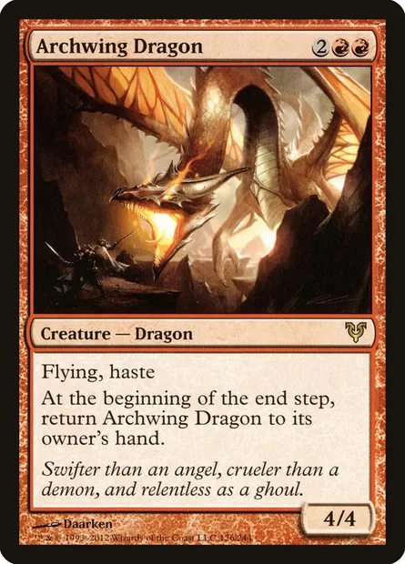 Archwing Dragon, Magic card AVR 126 — Avacyn Restored set