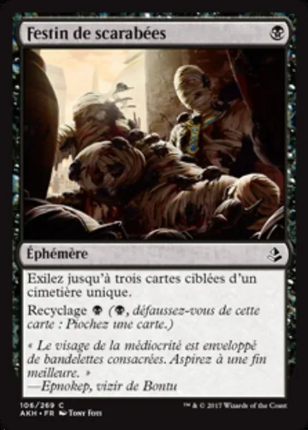 Festin de scarabées, carte Magic AKH 106 — extension Amonkhet