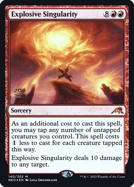Explosive Singularity, Magic card PNEO 140s — Kamigawa: Neon Dynasty Promos set