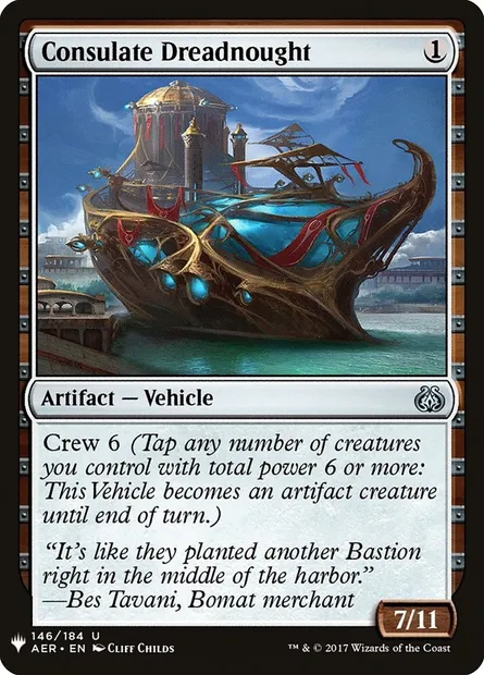Consulate Dreadnought, Magic card PLST AER-146 — The List set