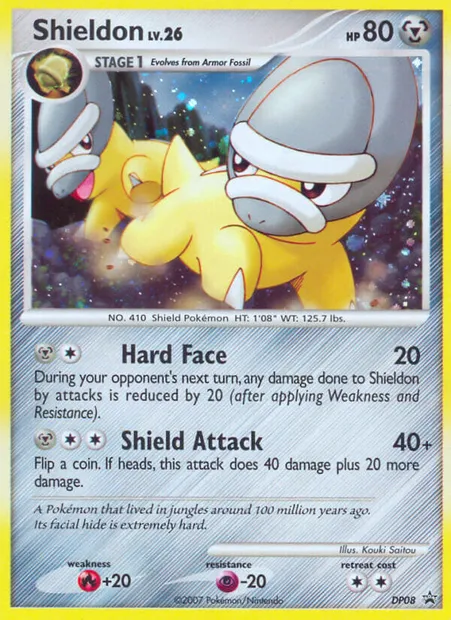 Shieldon, Pokémon card DP 08 — DP Black Star Promos set