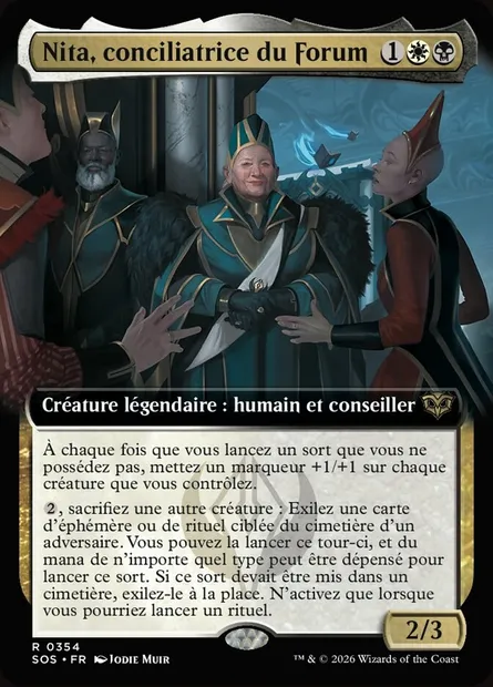 Nita, conciliatrice du Forum, carte Magic SOS 354 — extension Secrets of Strixhaven