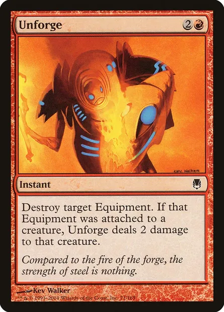 Unforge, Magic card DST 71 — Darksteel set