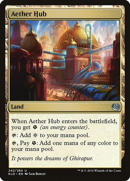Aether Hub, Magic card KLD 242 — Kaladesh set
