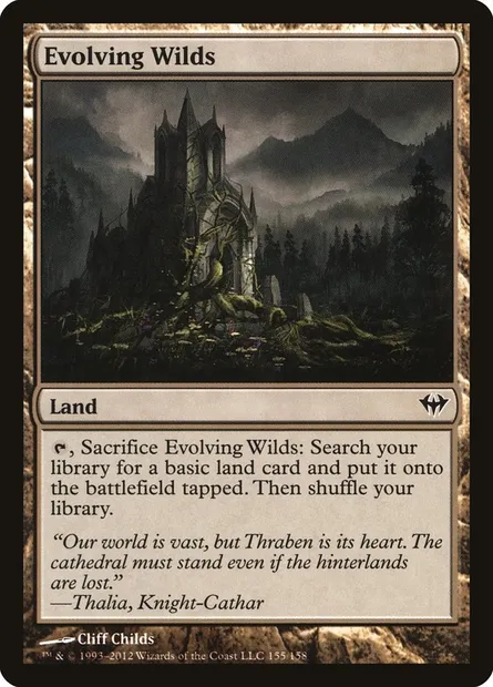 Evolving Wilds, Magic card DKA 155 — Dark Ascension set