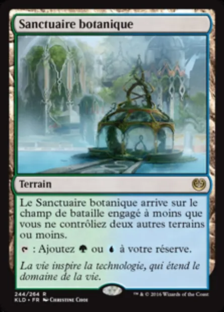 Sanctuaire botanique, carte Magic KLD 244 — extension Kaladesh