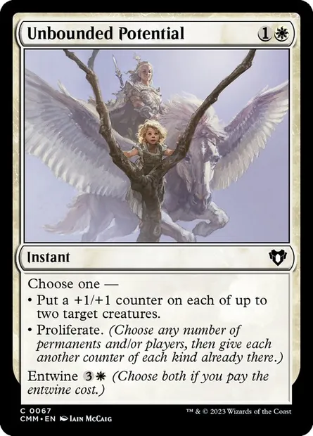 Unbounded Potential, Magic card CMM 67 — Commander Masters set