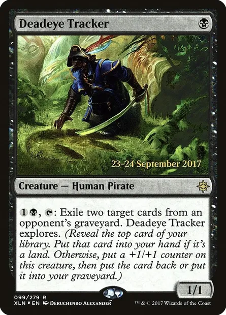 Deadeye Tracker, Magic card PXLN 99s — Ixalan Promos set
