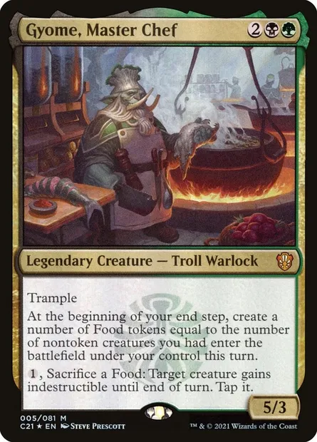 Gyome, Master Chef, Magic card C21 5 — Commander 2021 set