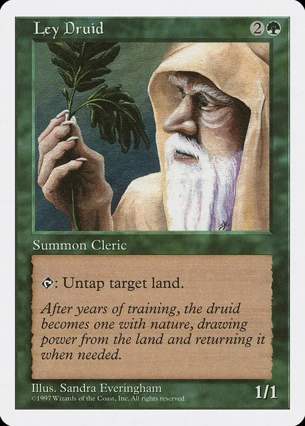 Ley Druid, Magic card 5ED 308 — Fifth Edition set