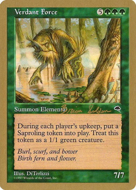 Verdant Force, Magic card WC98 bs263 — World Championship Decks 1998 set