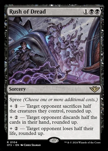 Rush of Dread, Magic card OTJ 104 — Outlaws of Thunder Junction set