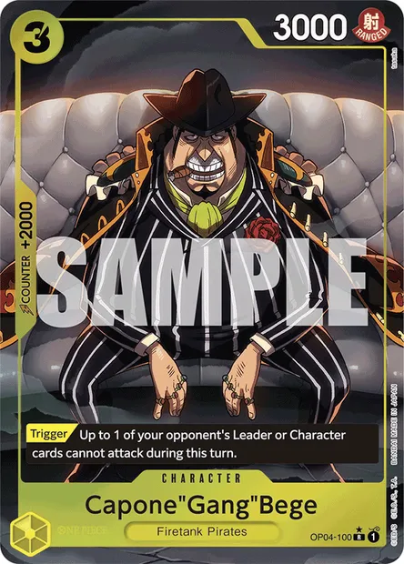 Capone"Gang"Bege, One Piece card OP04-100 — KINGDOMS OF INTRIGUE set