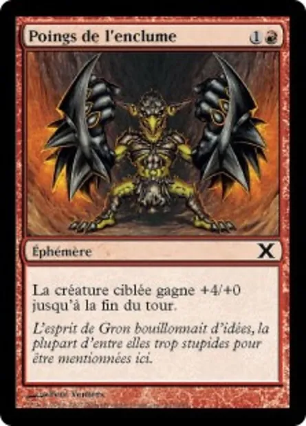 Poings de l'enclume, carte Magic 10E 201 — extension Dixième édition