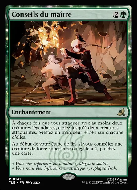 Conseils du maître, carte Magic TLE 141 — extension Avatar: The Last Airbender Eternal