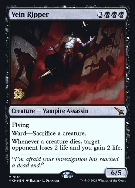 Vein Ripper, Magic card PMKM 110s — Murders at Karlov Manor Promos set