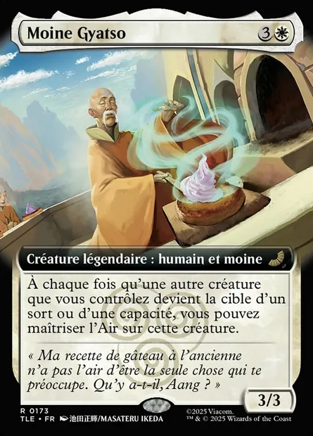Moine Gyatso, carte Magic TLE 173 — extension Avatar: The Last Airbender Eternal