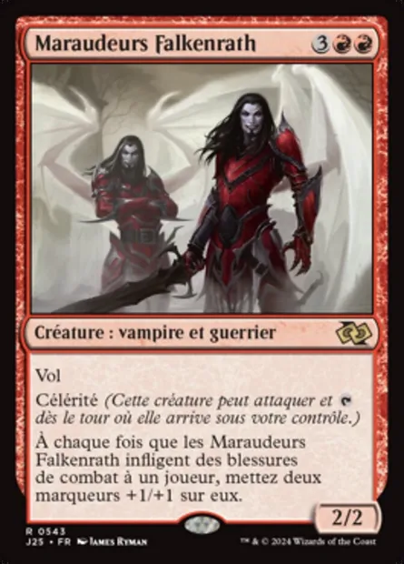 Maraudeurs Falkenrath, carte Magic J25 543 — extension Foundations Jumpstart