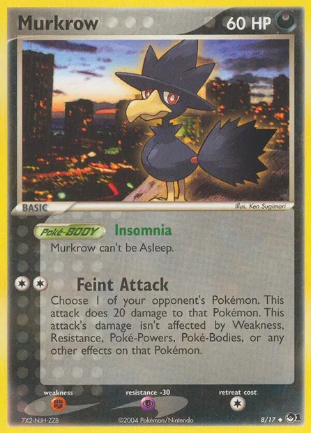 Murkrow, Pokémon card P1 8 — POP Series 1 set