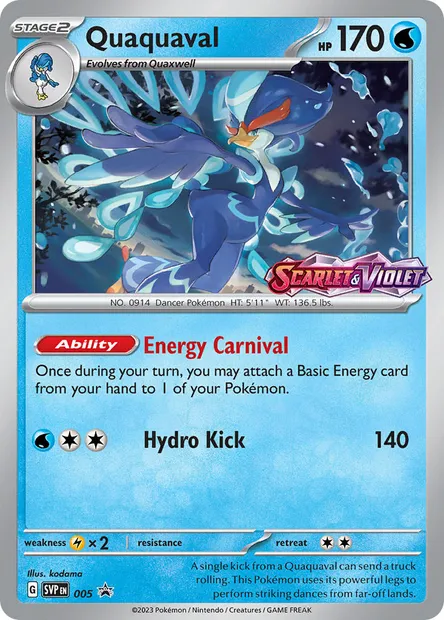 Quaquaval, Pokémon card PR-SV 005 — SVP Black Star Promos set