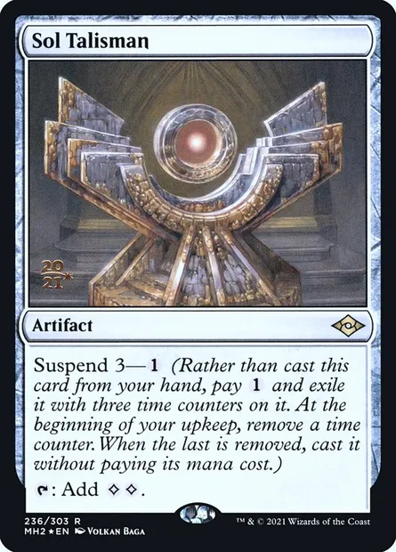 Sol Talisman, Magic card PMH2 236s — Modern Horizons 2 Promos set