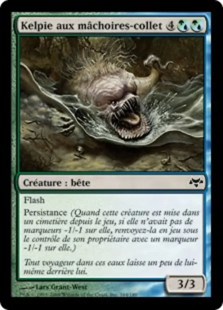 Kelpie aux mâchoires-collet, carte Magic EVE 164 — extension Coucheciel