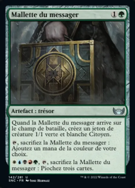 Mallette du messager, carte Magic SNC 142 — extension Les rues de la Nouvelle-Capenna