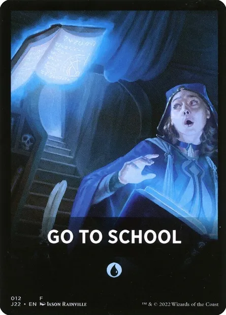 Go to School, Magic card FJ22 12 — Jumpstart 2022 Front Cards set